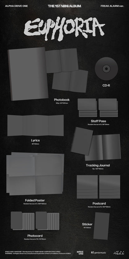 jstore_online_ALPHA_DRIVE_ONE_THE_1ST_MINI_ALBUM_EUPHORIA_FREAK_ALARM_VER_content