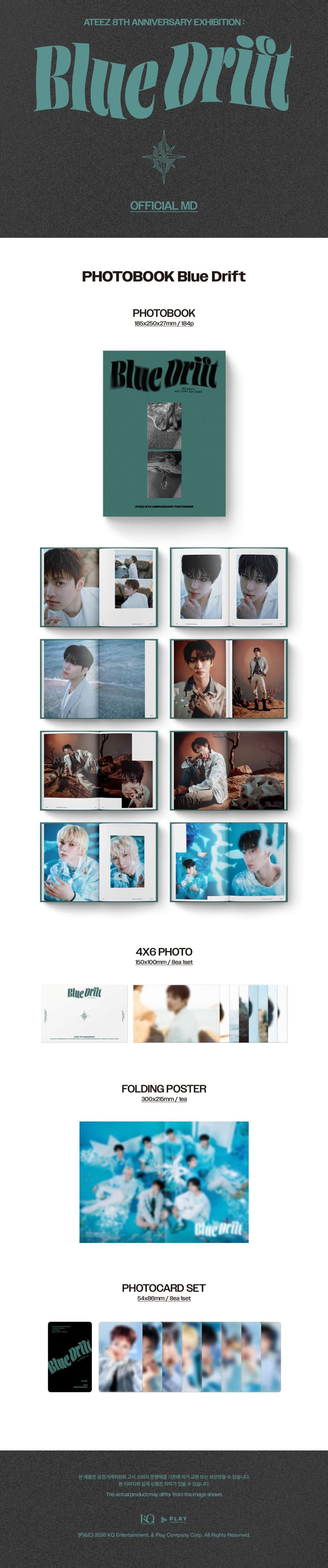 (Pre-Order) ATEEZ - 8TH ANNIVERSARY PHOTOBOOK BLUE DRIFT