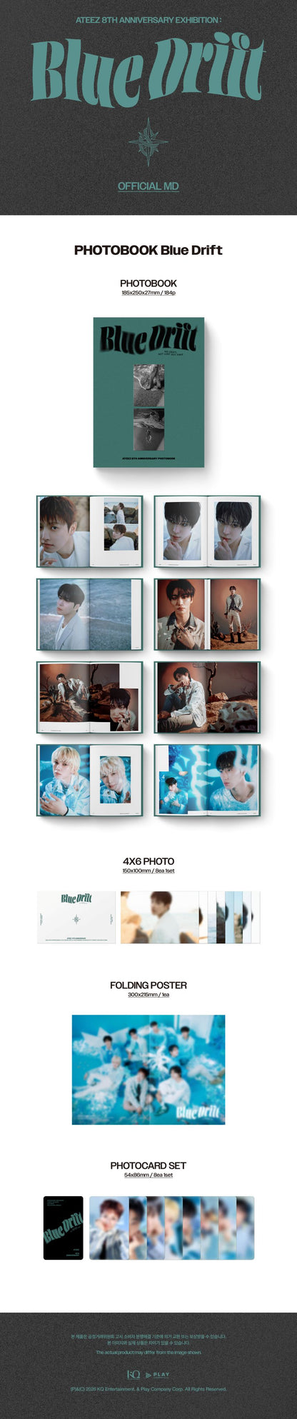 (Pre-Order) ATEEZ - 8TH ANNIVERSARY PHOTOBOOK BLUE DRIFT