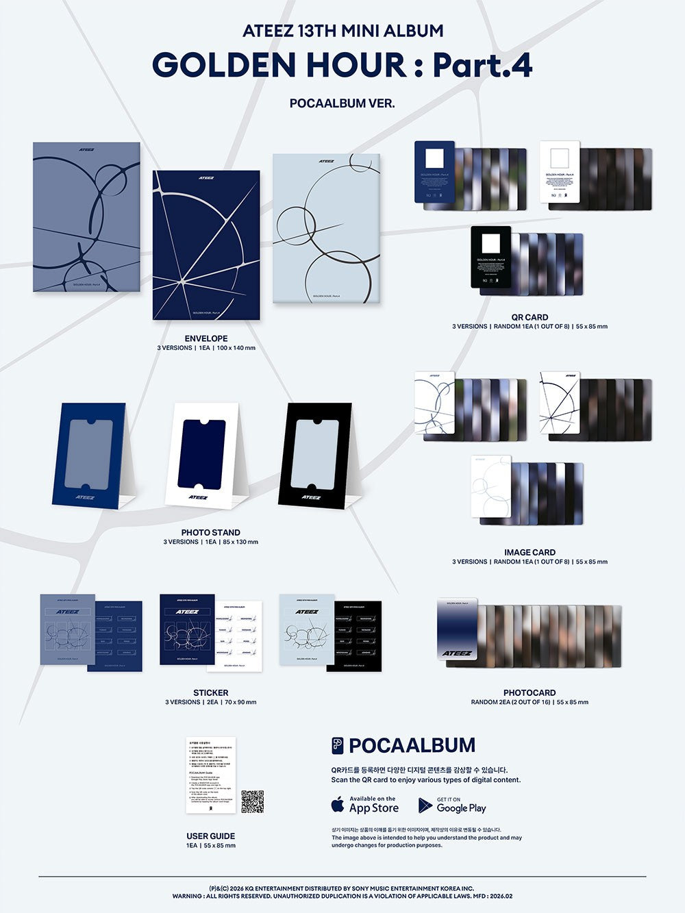 ATEEZ - GOLDEN HOUR: PART 4 - (POCAALBUM VER.) – J-Store Online