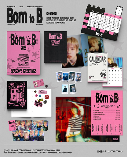 (Pre-Order) BAEKHYUN - BORN TO B (SEASON'S GREETINGS 2026)