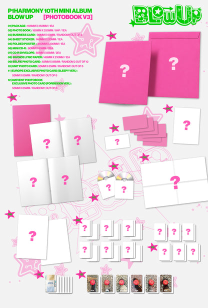 (Pre-Order) P1Harmony - BLOW UP - Europe 82EVENT Exclusive (Photobook V1/V2/V3)
