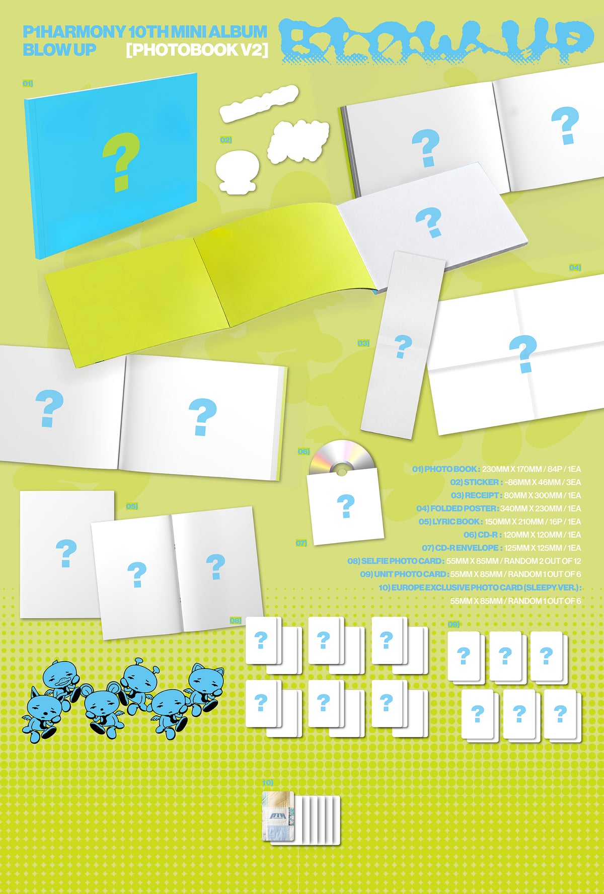 (Pre-Order) [Signed] P1Harmony - BLOW UP - Europe Exclusive (Photobook V1/V2/V3)