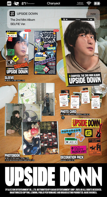 jstore_online_CHANYEOL_2nd_Mini_Album_Upside_Down_Selfie_Ver_SMART_ALBUM_content