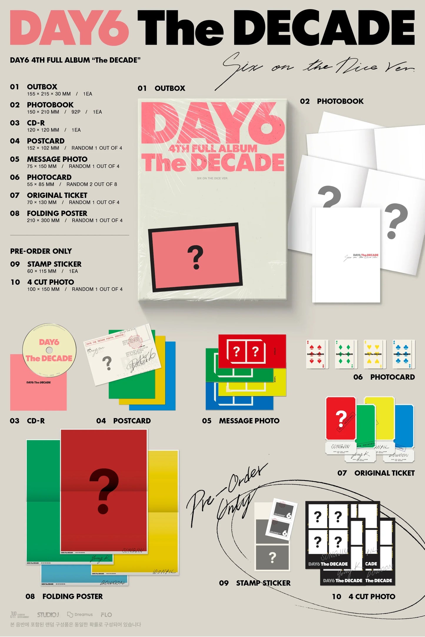 jstore_online_DAY6_The_DECADE_STANDARD_SIX_ON_THE_DICE_CONTENT