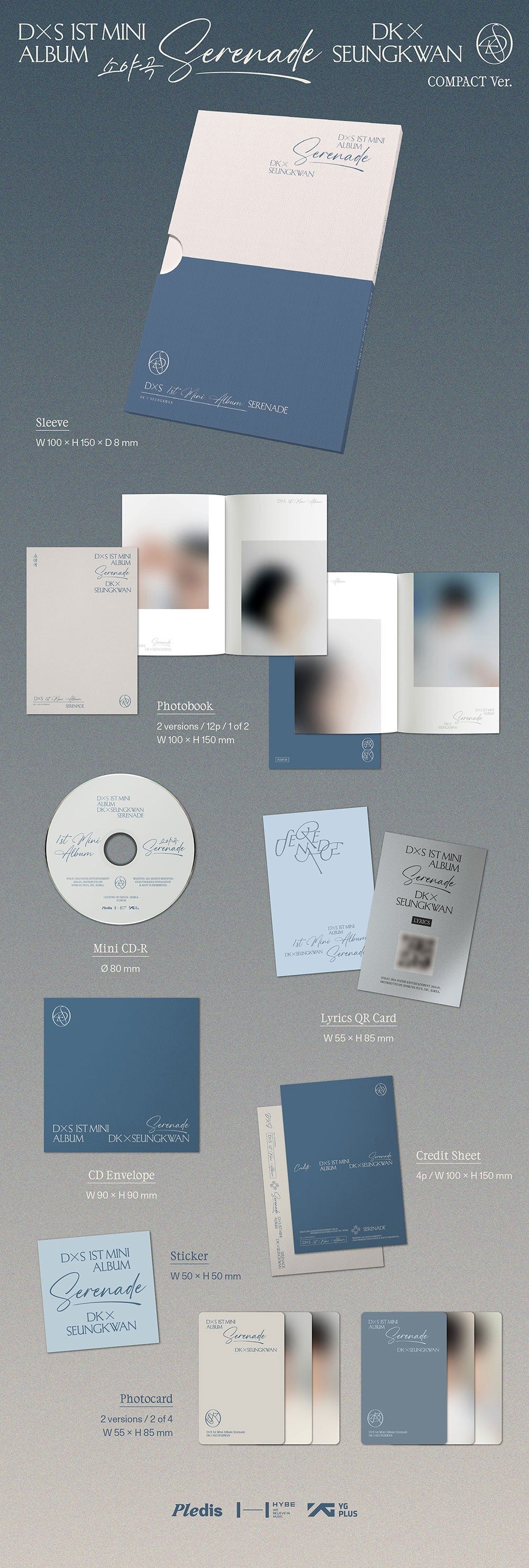 (Pre-Order) DK X SEUNGKWAN (SEVENTEEN) - SERENADE ( 1ST MINI ALBUM) - COMPACT VER.