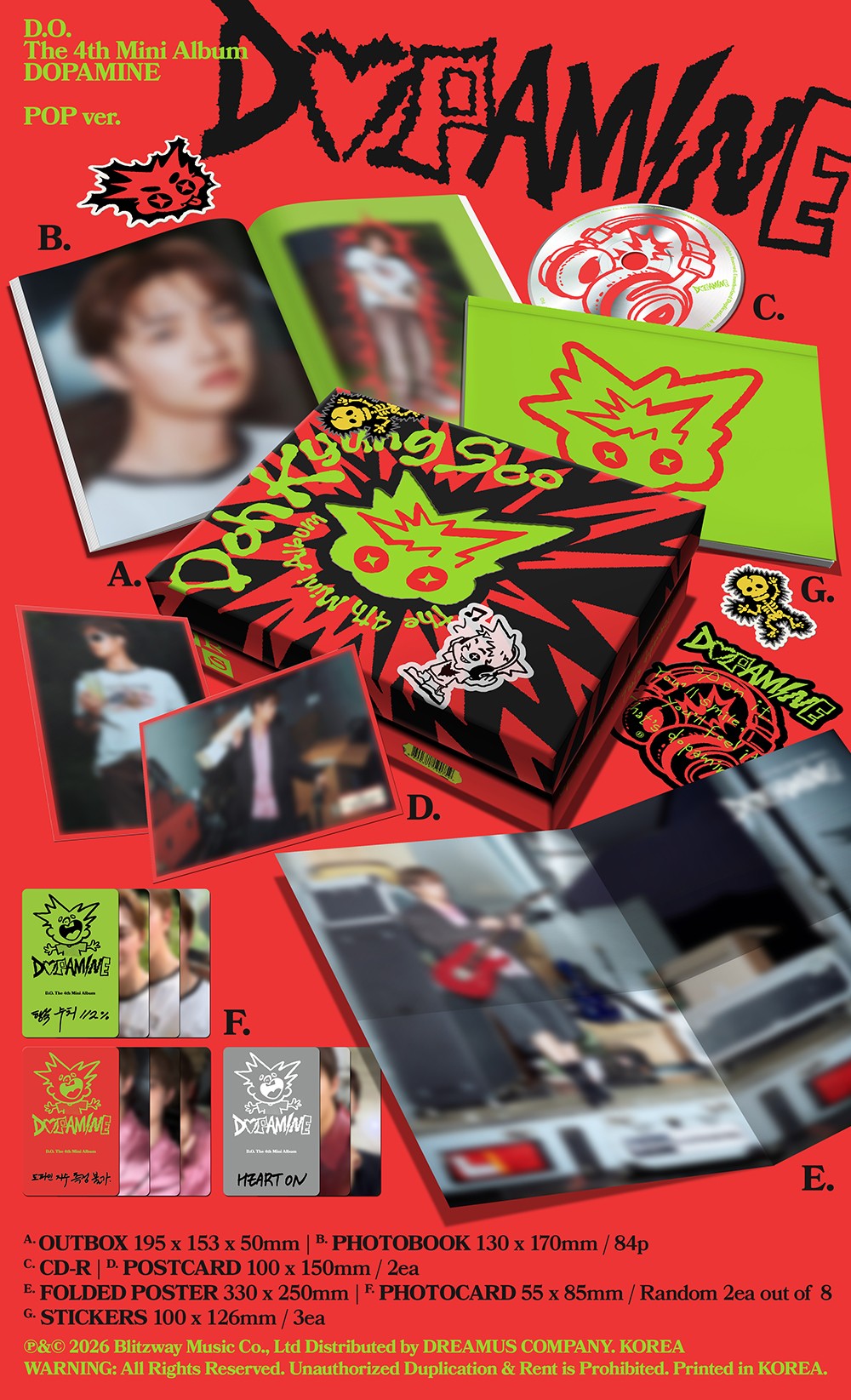 jstore_online_D_O_DOH_KYUNG_SOO_THE_4TH_MINI_ALBUM_DOPAMINE_POP_VER_detail