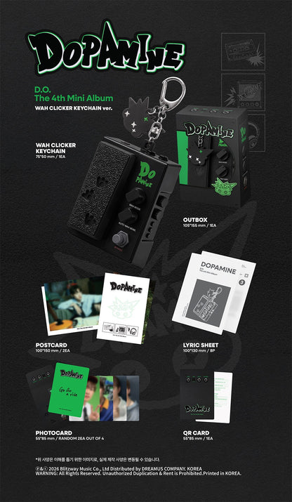 (Pre-Order) D.O. (DOH KYUNG SOO) - DOPAMINE (THE 4TH MINI ALBUM) - WAH CLICKER KEYCHAIN VER. (LIMITED EDITION)