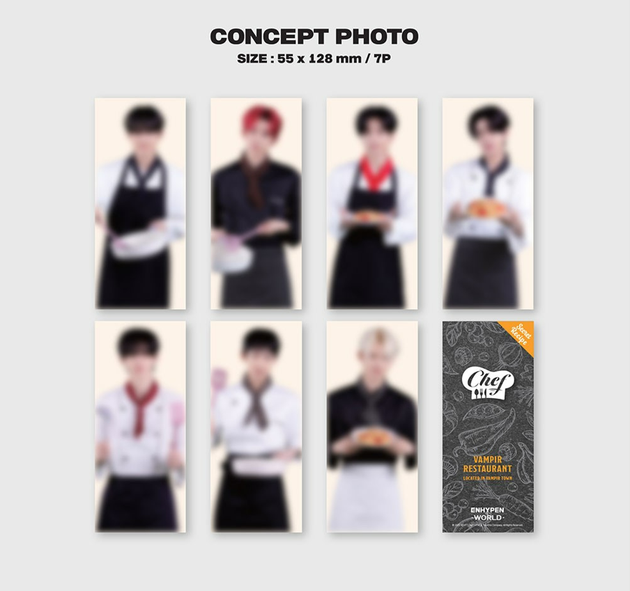jstore_online_ENHYPEN_ENHYPEN_WORLD_COUPON_CARD_COLLECTION_CHEF_BASIC_VER_concept_photo