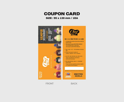 jstore_online_ENHYPEN_ENHYPEN_WORLD_COUPON_CARD_COLLECTION_CHEF_BASIC_VER_coupon_card