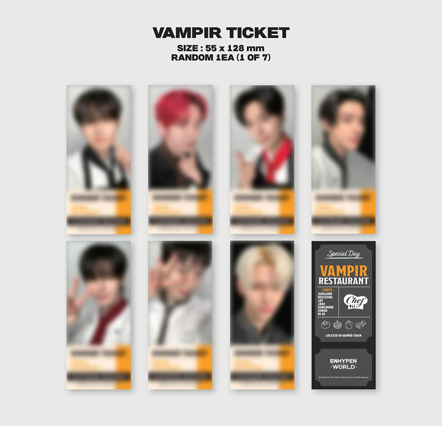 jstore_online_ENHYPEN_ENHYPEN_WORLD_COUPON_CARD_COLLECTION_CHEF_BASIC_VER_vampire_ticket