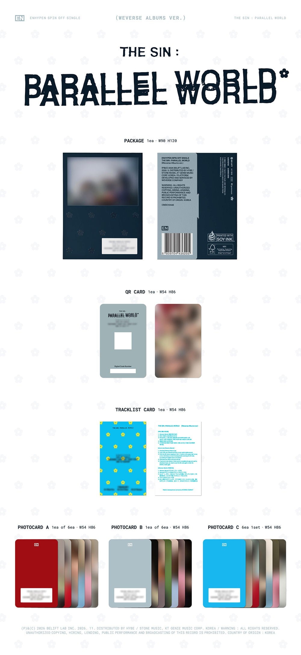 (Pre-Order) ENHYPEN - THE SIN : PARALLEL WORLD - WEVERSE ALBUM (DIGITAL)
