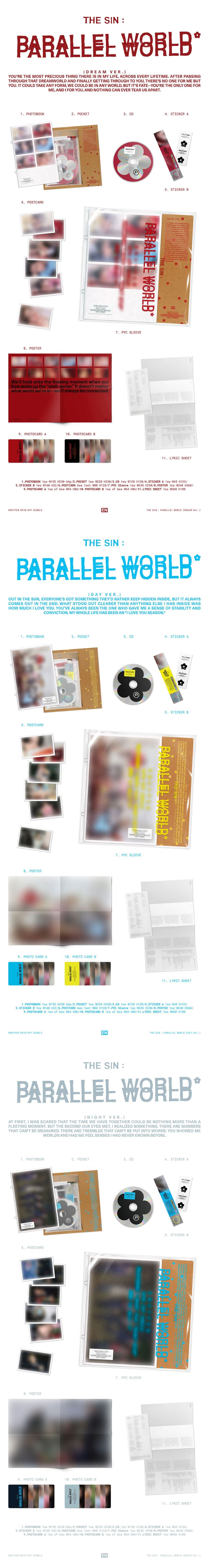 (Pre-Order) ENHYPEN - THE SIN : PARALLEL WORLD