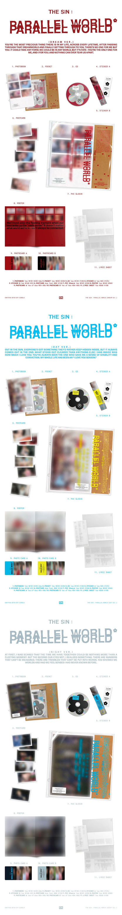 (Pre-Order) ENHYPEN - THE SIN : PARALLEL WORLD