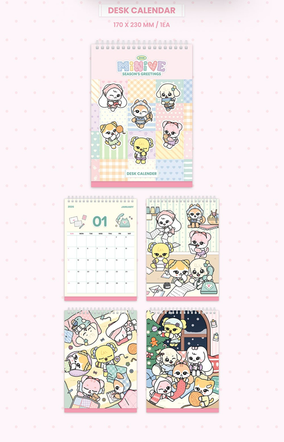 jstore_online_IVE_MINIVE_2026_SEASONS_GREETINGS_desk_calendar