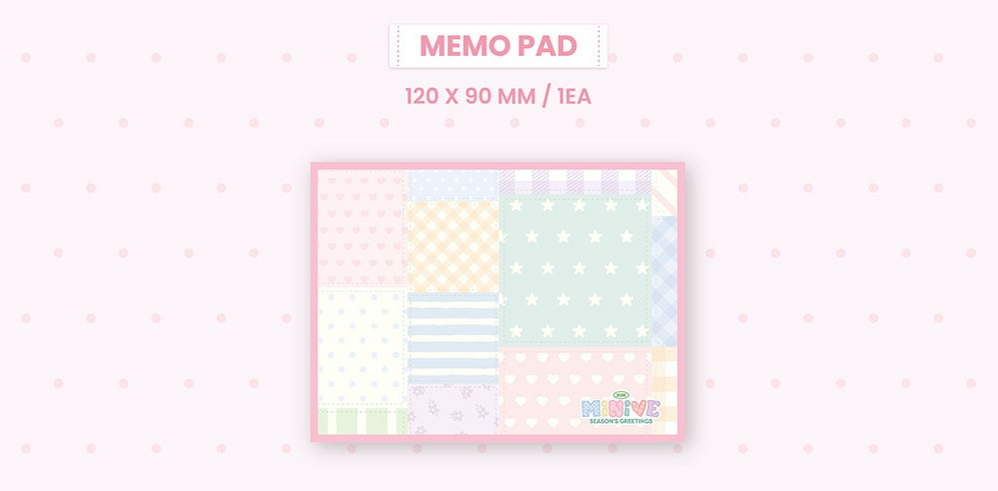 jstore_online_IVE_MINIVE_2026_SEASONS_GREETINGS_memo_pad