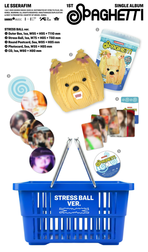 jstore_online_LESSERAFIM_1st_Single_Album_SPAGHETTI_STRESS_BALL_Ver_content