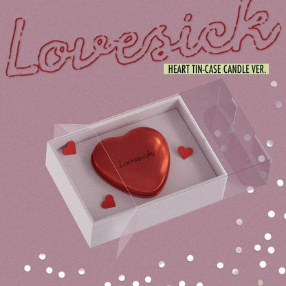 (Pre-Order) CHAERYEONG - 1ST MINI LOVESICK - HEART TIN-CASE CANDLE VER.