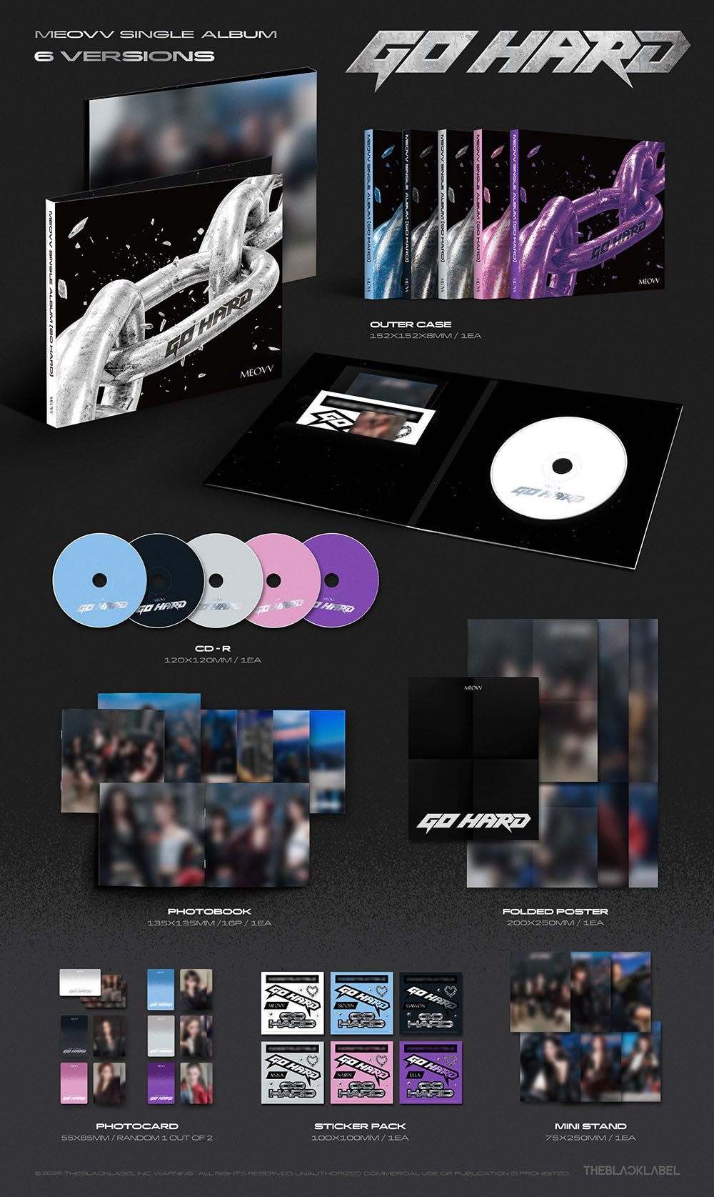 (Pre-Order) MEOVV - GO HARD (SINGLE ALBUM)