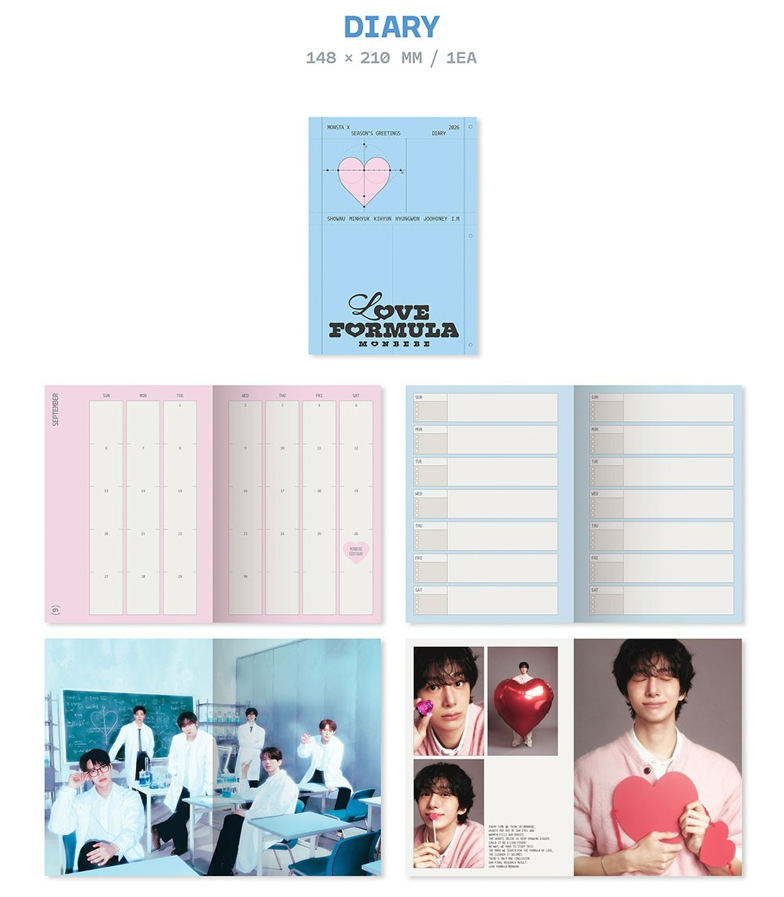 jstore_online_MONSTA_X_2026_SEASONS_GREETINGS_LOVE_FORMULA_MONBEBE_diary