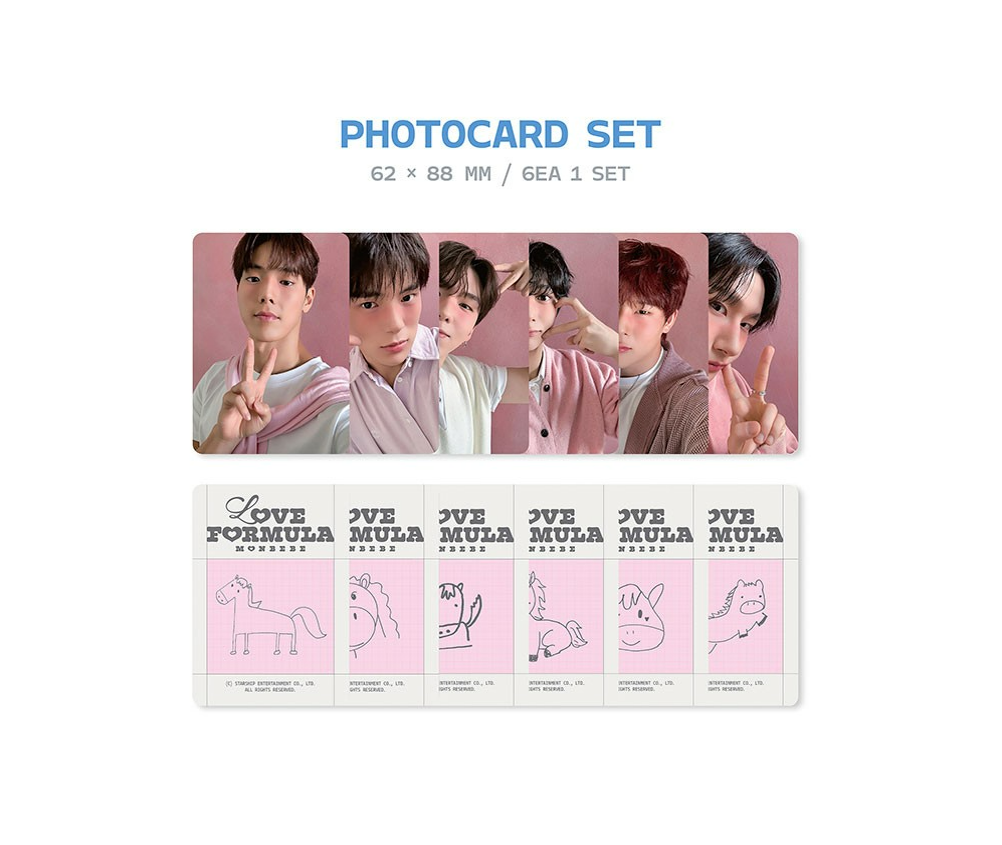 jstore_online_MONSTA_X_2026_SEASONS_GREETINGS_LOVE_FORMULA_MONBEBE_photocard_set