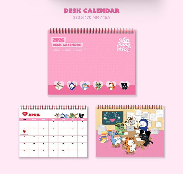 jstore_online_MONSTA_X_MONMUNGCHI_X_2026_SEASONS_GREETINGS_desk_calendar