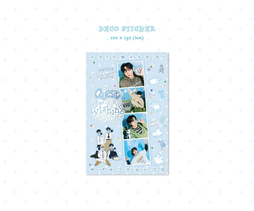 jstore_online_ONEUS_2026_SEASONS_GREETINGS_QUEST_FOR_THE_WISHING_MOON_deco_sticker