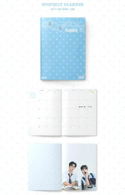 jstore_online_ONEUS_2026_SEASONS_GREETINGS_QUEST_FOR_THE_WISHING_MOON_monthly_planner