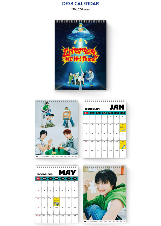 jstore_online_ONEWE_2026_SEASONS_GREETINGS_ERROR_404_WE_NOT_FOUND_desk_calendar