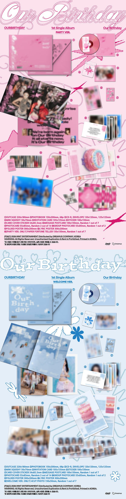 (Pre-Order) OURBIRTHDAY - OUR BIRTHDAY (1ST SINGLE ALBUM) - PHOTOBOOK VER.