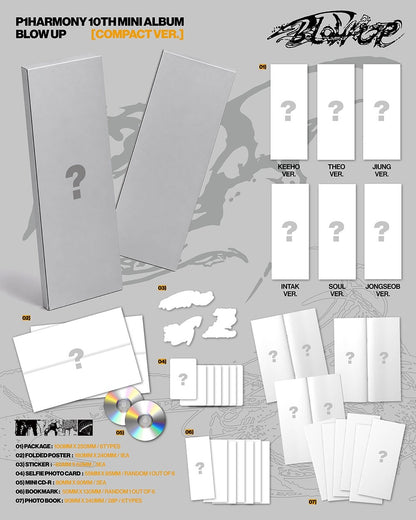 (Pre-Order) P1HARMONY - BLOW UP (10TH MINI ALBUM) - COMPACT VER.