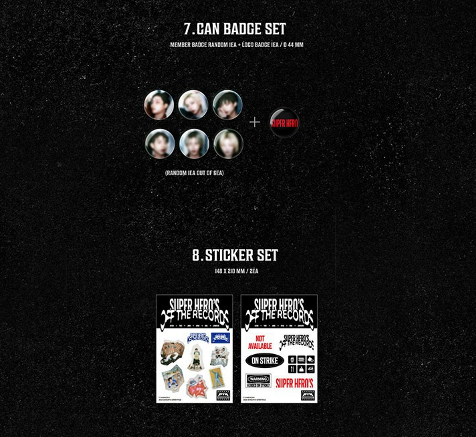 jstore_online_P1HARMONY_2026_SEASONS_GREETINGS_SUPER_HEROS_OFF_THE_RECORDS_can_badge_set_sticker_set