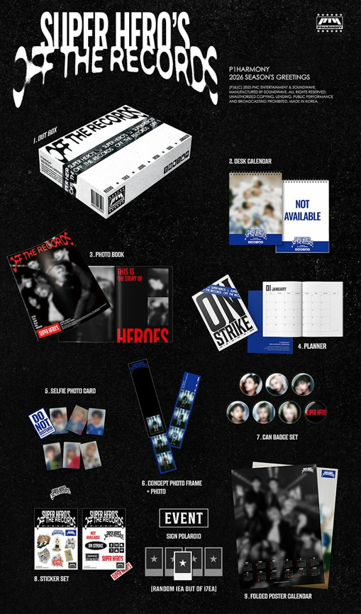 jstore_online_P1HARMONY_2026_SEASONS_GREETINGS_SUPER_HEROS_OFF_THE_RECORDS_content