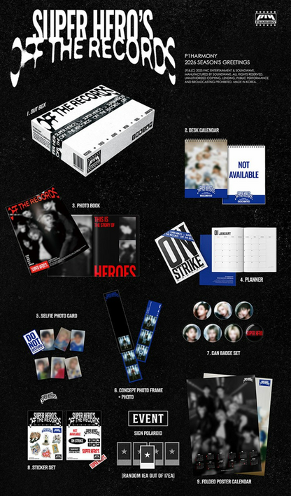 jstore_online_P1HARMONY_2026_SEASONS_GREETINGS_SUPER_HEROS_OFF_THE_RECORDS_content