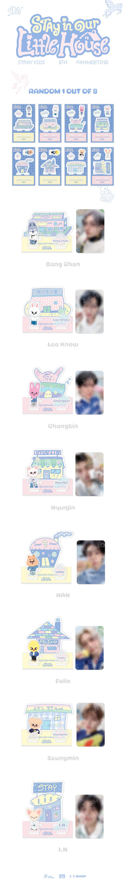 STRAY KIDS - 6TH FAN MEETING - SKZs STAY IN OUR LITTLE HOUSE - SECRET ACRYLIC STAND