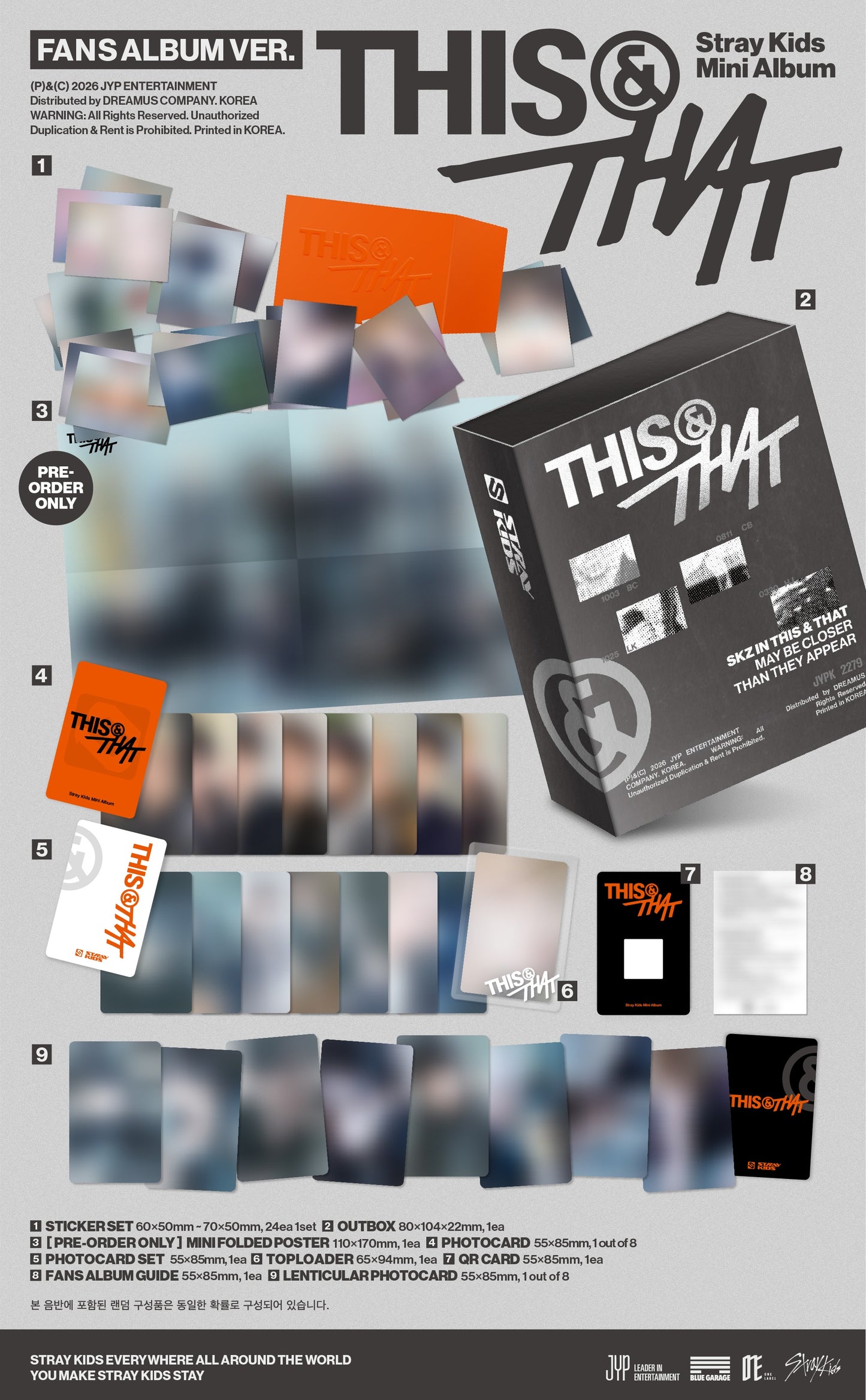 (Pre-Order) STRAY KIDS - THIS & THAT (FANS ALBUM VER.)
