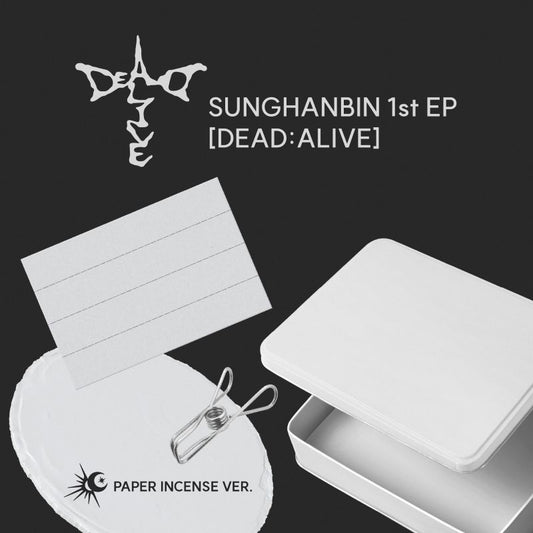 (Pre-Order) SUNG HANBIN (ZEROBASEONE) - DEAD:ALIVE (THE 1ST MINI ALBUM) - PAPER INCENSE VER. (LIMITED)