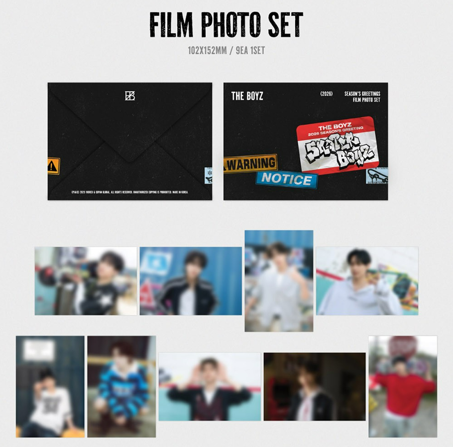 jstore_online_THE_BOYZ_THE_BOYZ_SKATER_BOYZ_2026_SEASONS_GREETINGS_film_photo_set