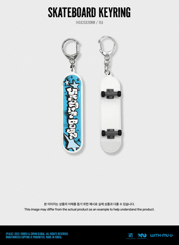 jstore_online_THE_BOYZ_THE_BOYZ_SKATER_BOYZ_2026_SEASONS_GREETINGS_skateboard_keychain