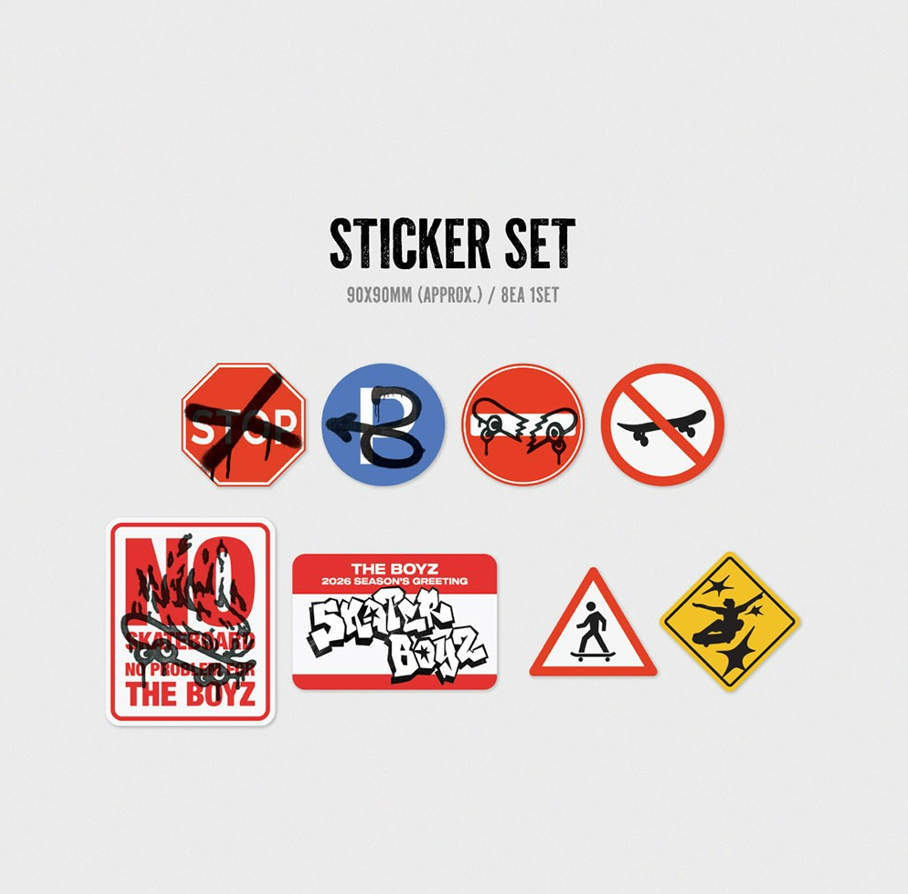jstore_online_THE_BOYZ_THE_BOYZ_SKATER_BOYZ_2026_SEASONS_GREETINGS_sticker_set
