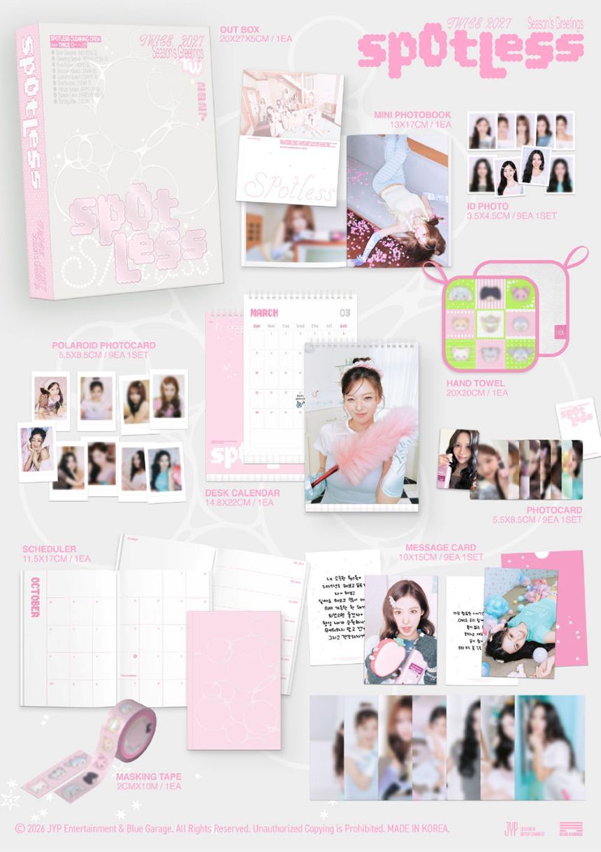 (Pre-Order) TWICE - SPOTLESS (2027 SEASONS GREETINGS)