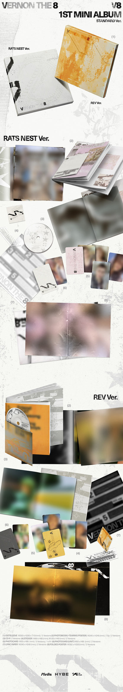(Pre-Order) V8 (SEVENTEEN) - V8 (1ST MINI ALBUM) - PHOTOBOOK SET + WEVERSE GIFT