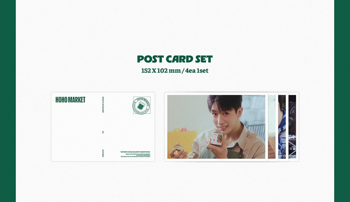 jstore_online_WONHO_2026_SEASONS_GREETINGS_HOHO_MARKET_postcard_set