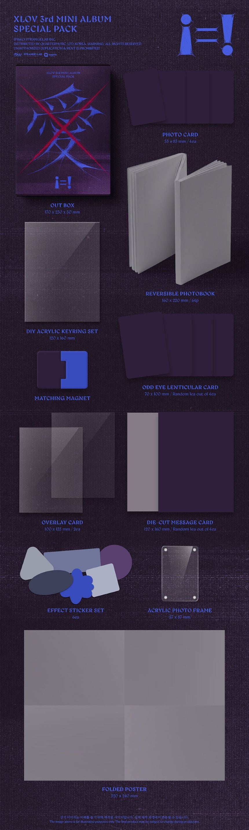 (Pre-Order) XLOV - I=! (THE 3RD EP) - SPECIAL PACK