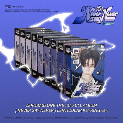 jstore_online_ZEROBASEONE_THE_1ST_FULL_ALBUM_NEVER_SAY_NEVER_LENTICULAR_KEYRING_Ver