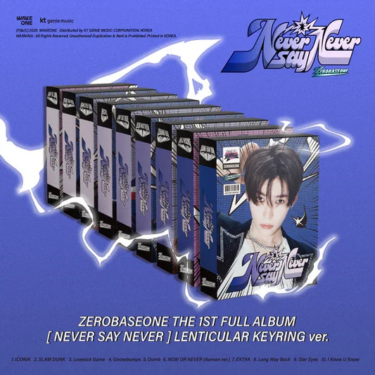 jstore_online_ZEROBASEONE_THE_1ST_FULL_ALBUM_NEVER_SAY_NEVER_LENTICULAR_KEYRING_Ver