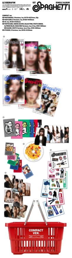 jstore_online__LE_SSERAFIM_1st_Single_Album_SPAGHETTI_COMPACT_Ver_content