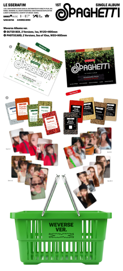 jstore_online__LE_SSERAFIM_1st_Single_Album_SPAGHETTI_Weverse_Albums_ver_content