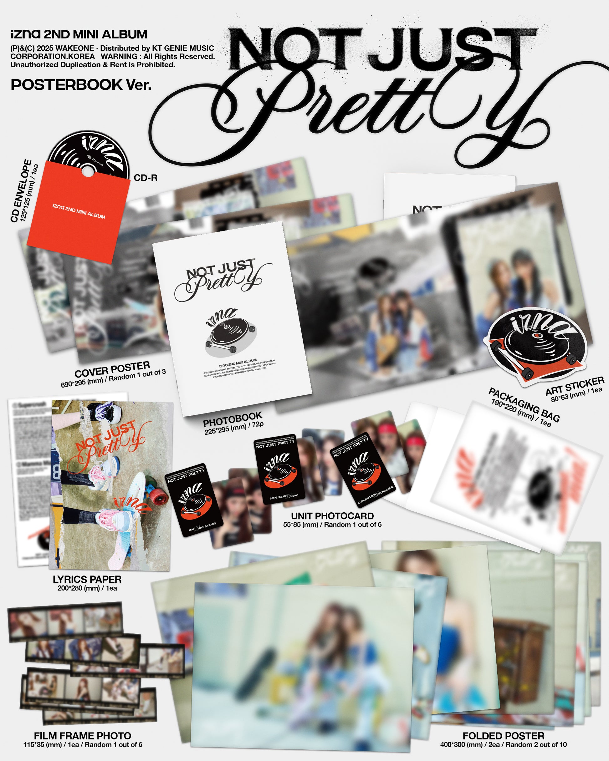 jstore_online_izna_2nd_Mini_Album_Not_Just_Pretty_POSTERBOOK_Ver_content