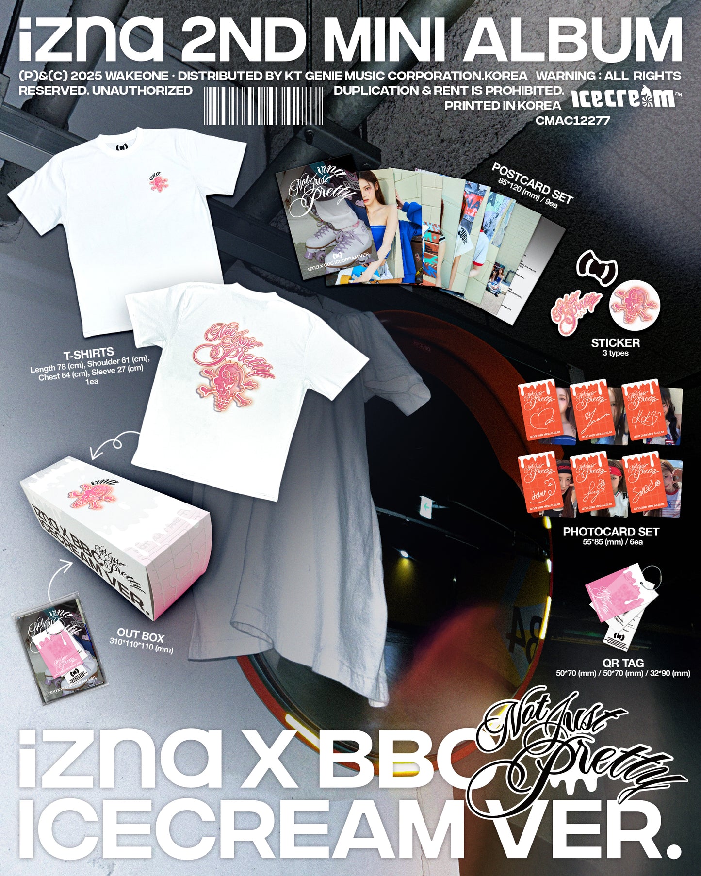 jstore_online_izna_2nd_Mini_Album_Not_Just_Pretty_izna_BBC_ICECREAM_Ver_Limited_Edition_content